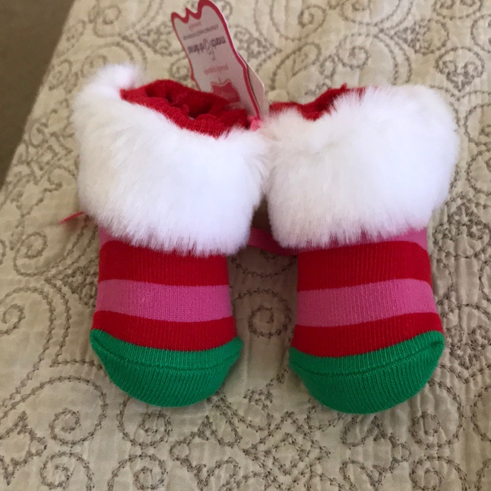 Mud pie Baby Christmas shoes